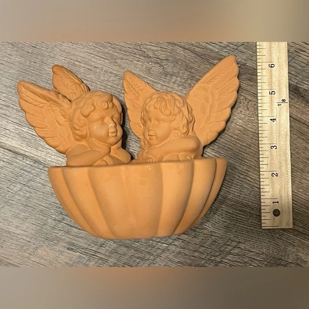 Partylite Terra‎ Cotta Hanging Angel Wall Sconce NIB